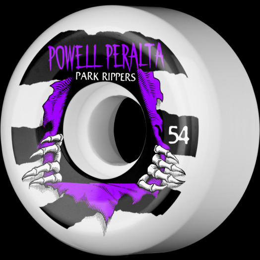4 pk Powell-Peralta Park Ripper 2 54mm 104A White 