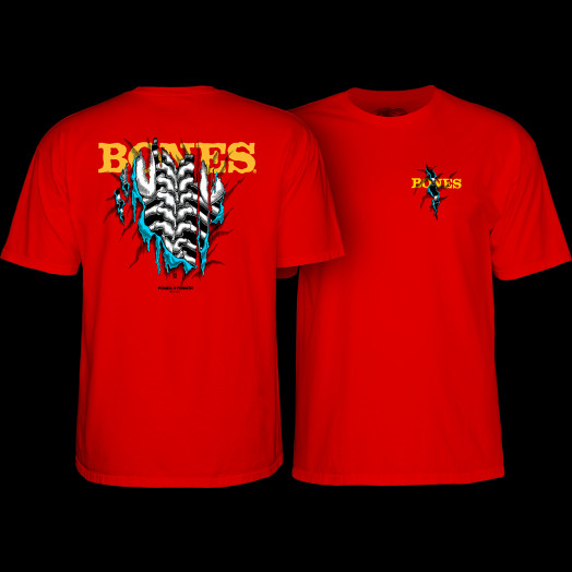 POWELL PERALTA/Bones Brigade tシャツ/レッド POWELL PERALTA / RIPPER S/S Tee