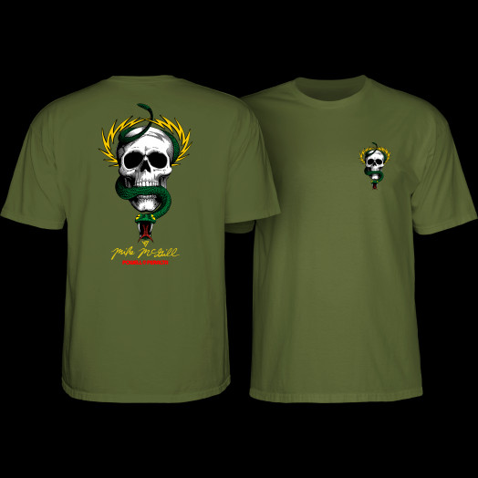 Powell Peralta Mike McGill Skull & Snake T-Shirt Military Green