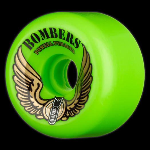 Powell Peralta Bombers 64mm 85a - Green (4 pack)