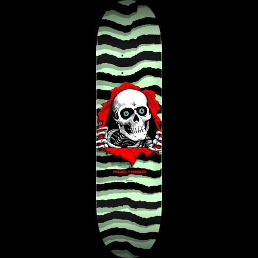 Powell Peralta Ripper Skateboard Deck Pastel Green - Shape 248 - 8.25 x 31.95
