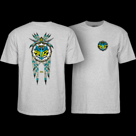 Powell Peralta Steve Saiz Totem T-Shirt Athletic Heather