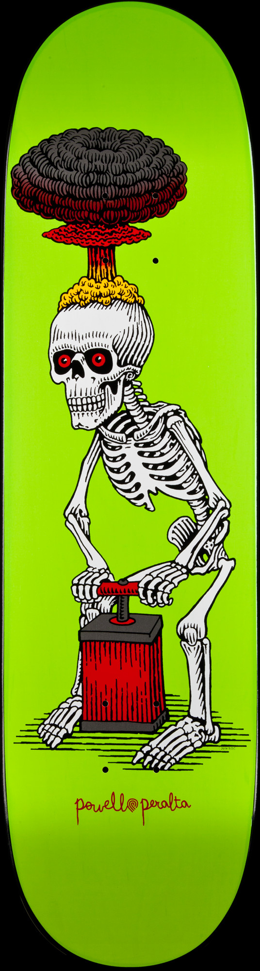 Powell Peralta Explode Skateboard Deck Lime - 8.38 x 31.7 - Powell