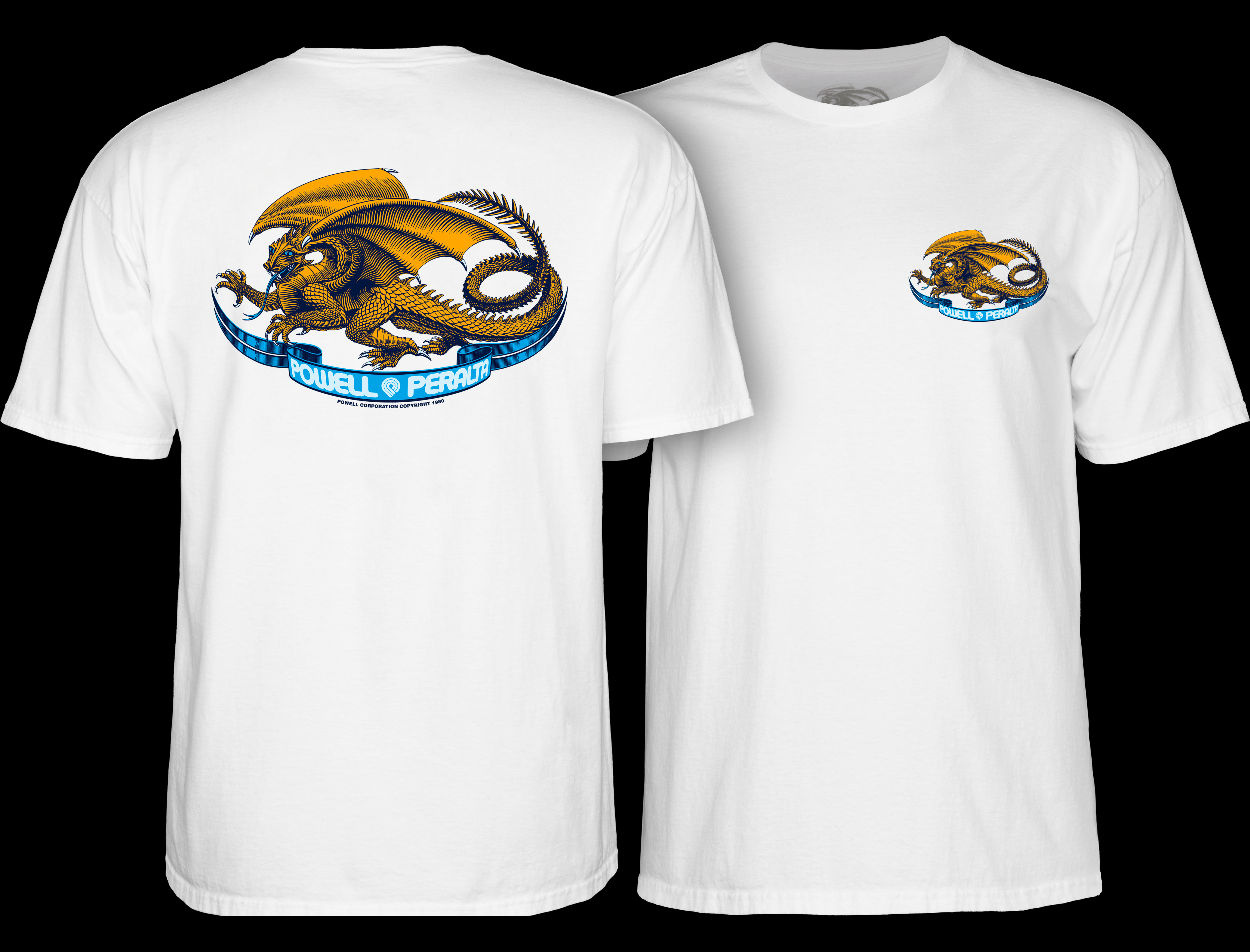 Powell Peralta Oval Dragon White T-shirt - Powell-Peralta®