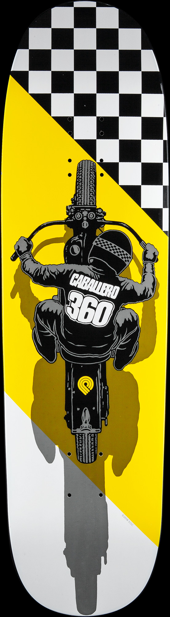 Powell Peralta Caballero Flat Track Skateboard Deck Funshape 203B