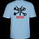 Powell Peralta Youth Rat Bones T-shirt Carolina Blue