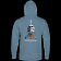 Powell Peralta Skull & Sword Hooded Sweatshirt Mid Weight Storm Blue