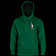 Powell Peralta Skull & Sword Hooded Sweatshirt Mid Weight Alpine Green