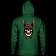 Powell Peralta Andy Anderson Skull Hooded Sweatshirt Mid-Weight Alpine Green