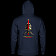 Powell Peralta Skull & Sword Hooded Sweatshirt Mid Weight Navy W/Red