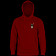 Powell Peralta Andy Anderson Skull Hooded Sweatshirt Mid-Weight Maroon
