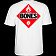 Powell Peralta Flamable White T-shirt
