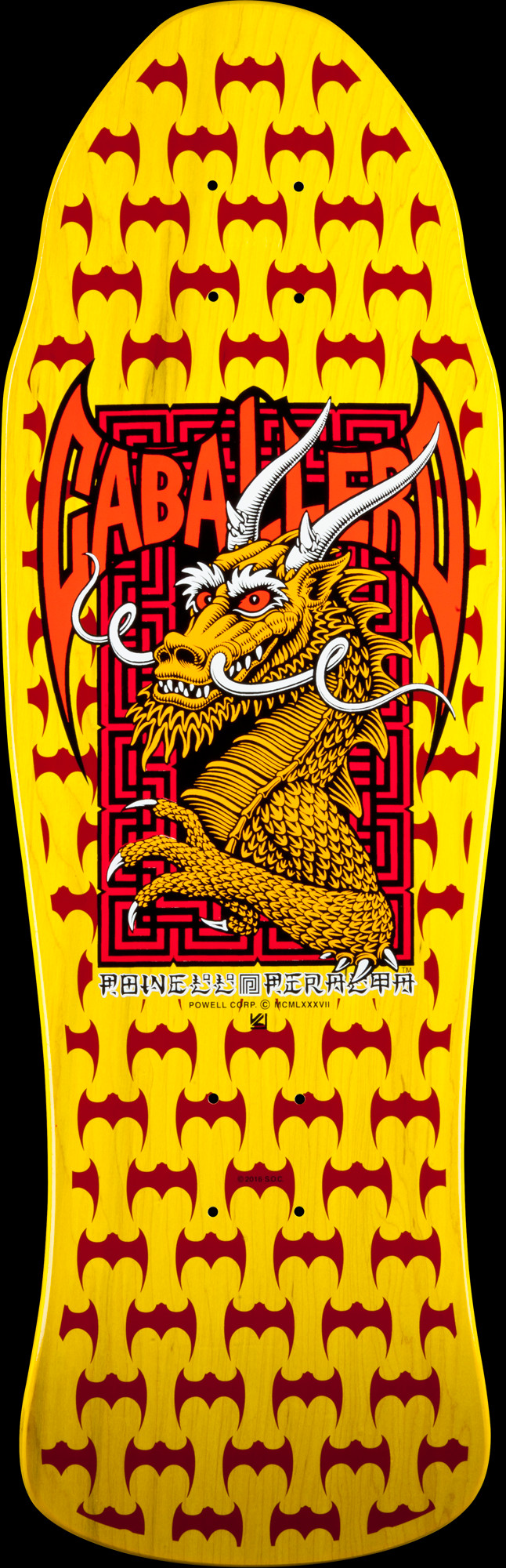 Powell Peralta Caballero Street Skateboard Deck Yellow - 9.625 x