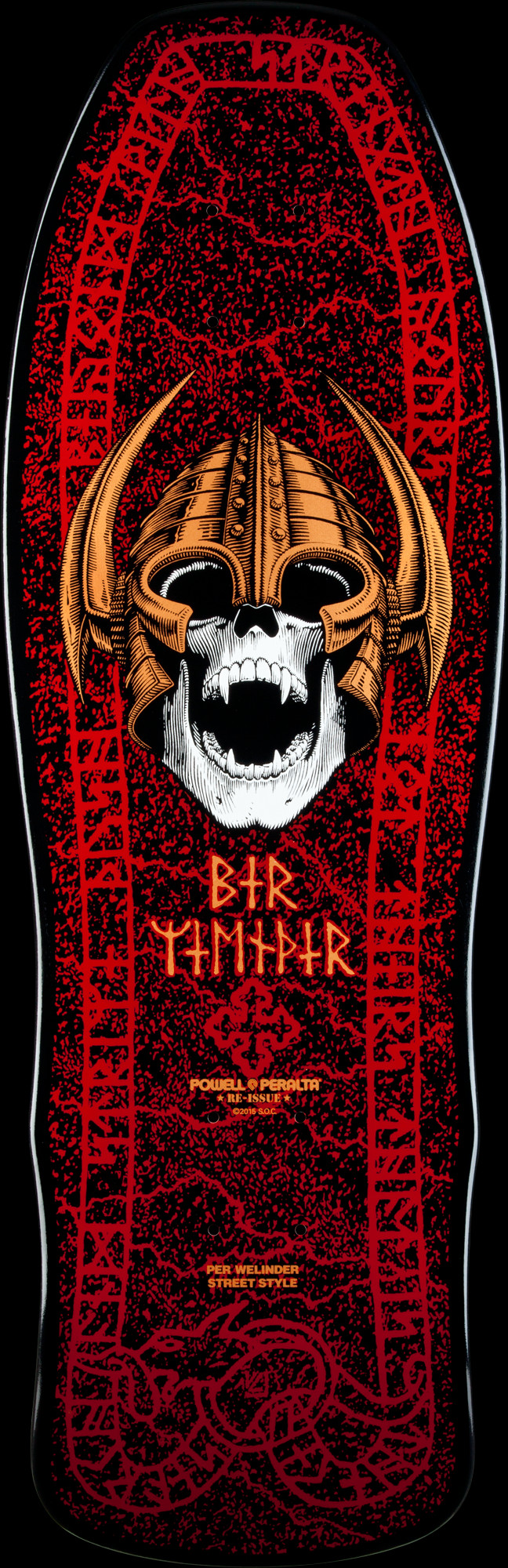 Powell Peralta Per Welinder Nordic Skull Skateboard Deck Blk