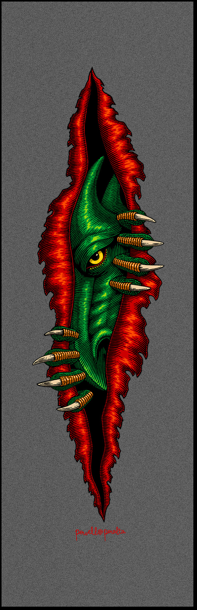 Powell Peralta Dragon Peeker Grip Tape Sheet - Thumbnail 2