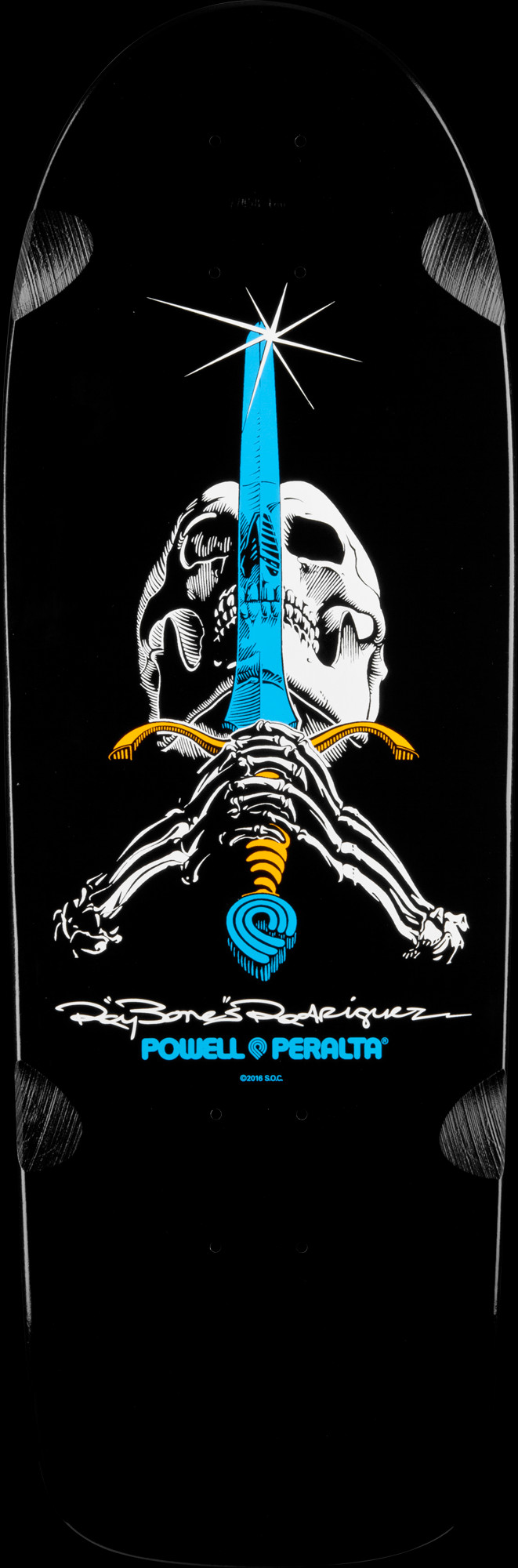 Powell Peralta Ray Rodriguez OG Skull and Sword Skateboard Deck