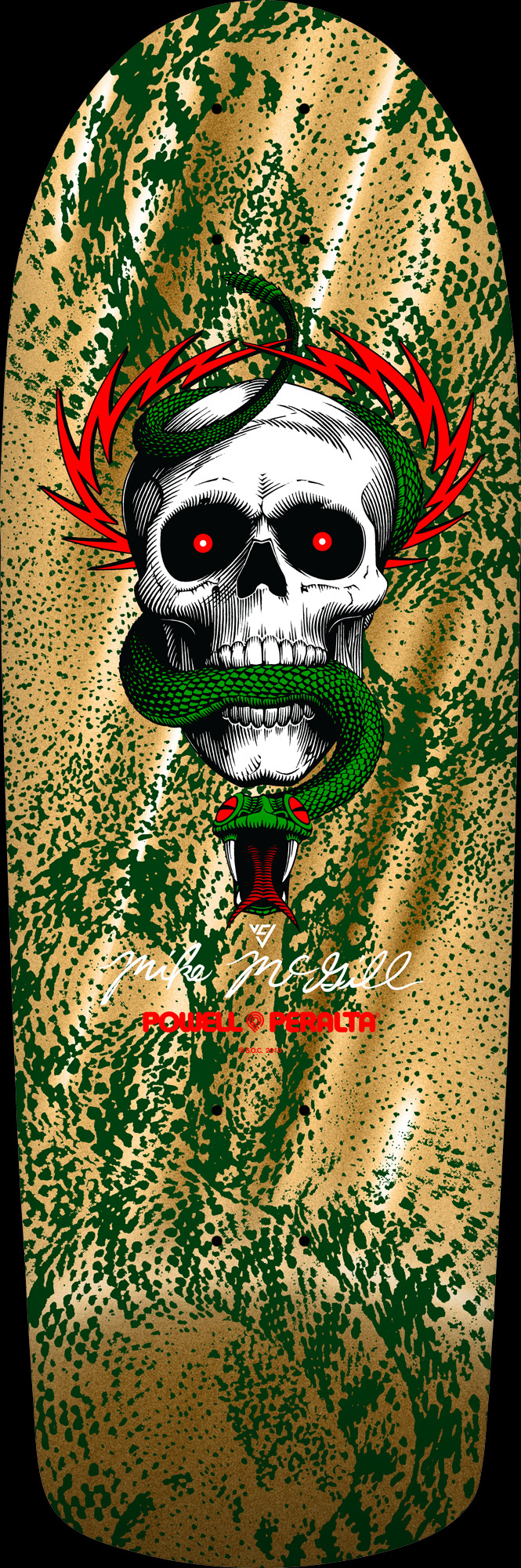 Powell Peralta Mike McGill Skull & Snake Skateboard Deck Green