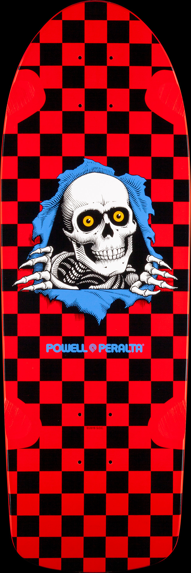 Powell Peralta OG Ripper Skateboard Deck Red/Blk - 10 x 30