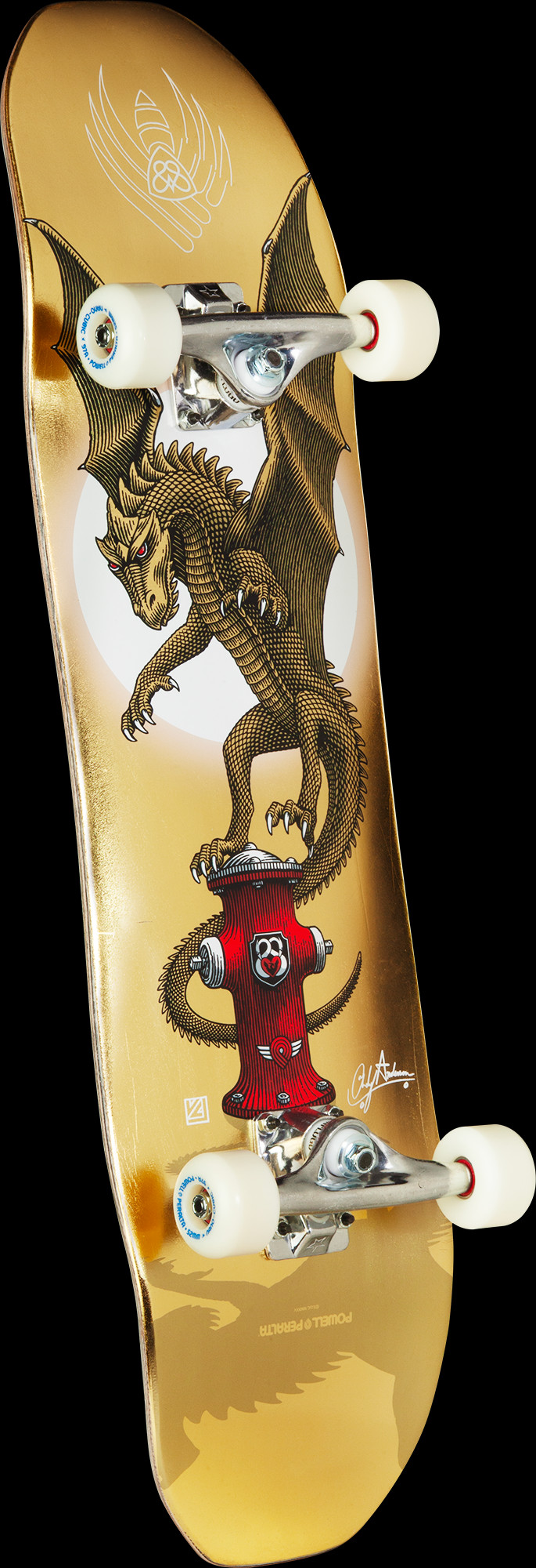 Powell Peralta Pro Andy Anderson Hydrant FLIGHT® Complete Gold