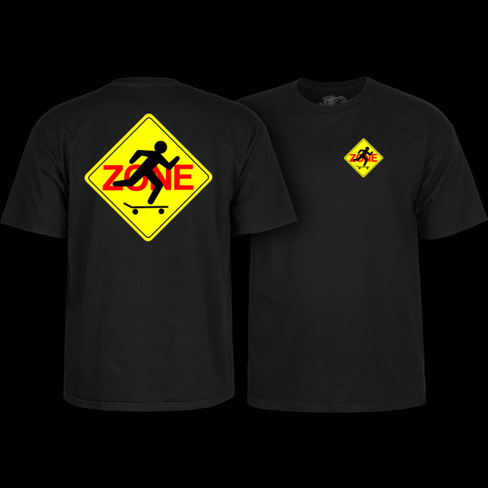 スケートボード 90's powell logo T black original Powell Peralta Skate Zone T-Shirt Black - Powell-Peralta®