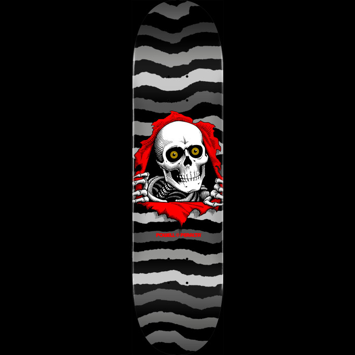 Powell Peralta Ripper Skateboard Deck Gray - Shape 249 - 8.5