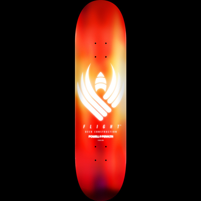 Powell Peralta Flight® Skateboard Deck Glow Red - Shape 242 - 8 x