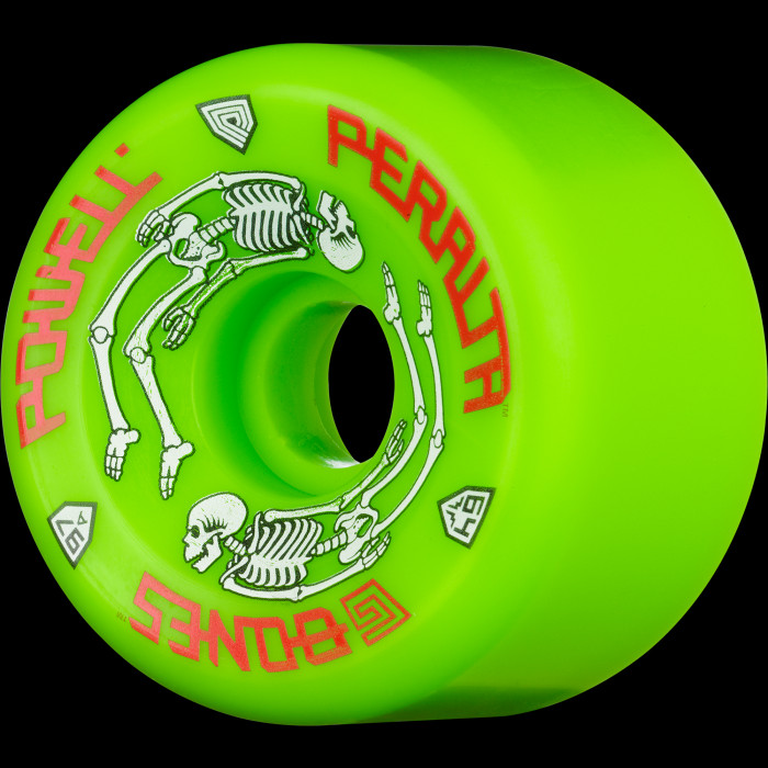 Powell Peralta G-Bones Skateboard Wheels 64mm 97a - Green (4 pack
