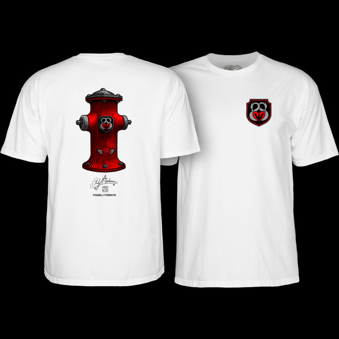 Powell Peralta Andy Anderson Hydrant T-Shirt White - Powell-Peralta®