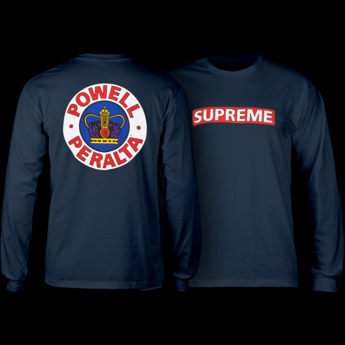 powell peralta Powell Peralta Supreme L/S T-shirt - Navy