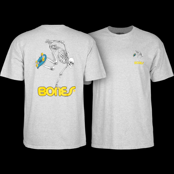 スケートボード Powell 1997 ChineseBones print S/S Tee Powell Peralta Skateboarding Skeleton T-shirt - Athletic Heather