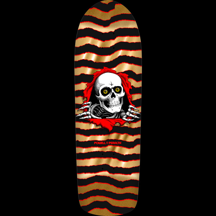 GQ1823◇POWELL PERALTA : 90's USA製 リザード Powell Peralta skateboards skull / wings vintage 90's small