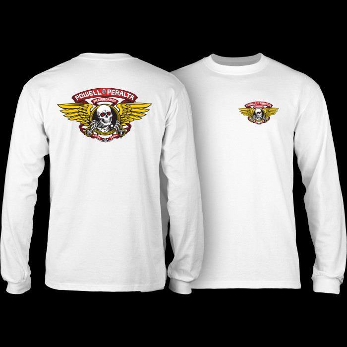 Powell Peralta Winged Ripper L/S T-shirt - White - Powell-Peralta®