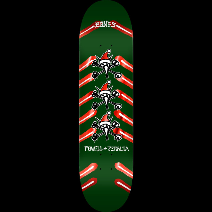 Powell Peralta Holiday '25 Rat Bones Green / Red Foil Skateboard