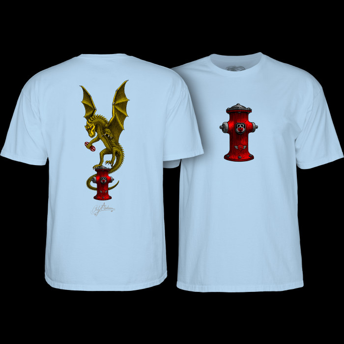 Powell Peralta Andy Anderson Vajra T-Shirt Light Blue - Powell