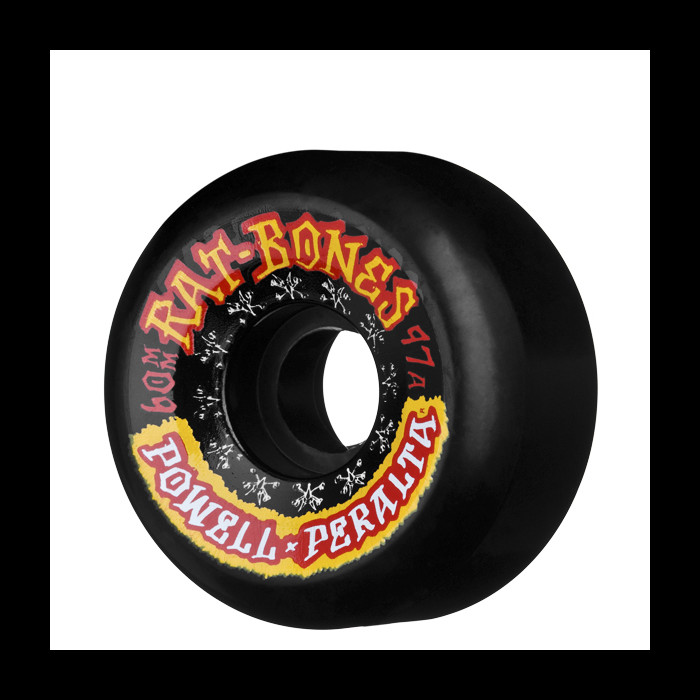 Powell Peralta Rat Bones II 60mm 97a - Black (4 pack) - Powell
