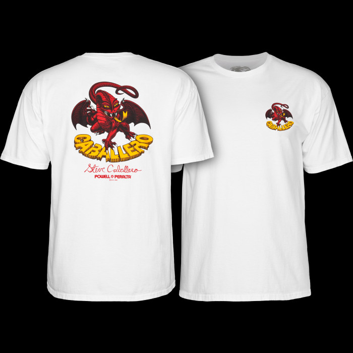 Powell Peralta Steve Caballero Dragon II T-shirt - White - Powell