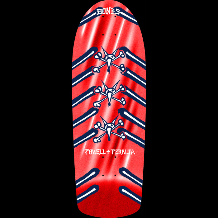 Powell Peralta OG Rat Bones Skateboard Deck Red Foil - 10 x 30