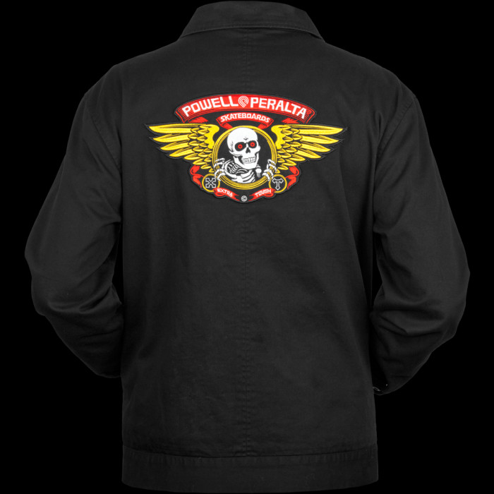 スケートボード Powell Peralta OG JACKET \"WINGED RIPPER Powell Peralta Winged Ripper Jacket Postal Blue - Powell