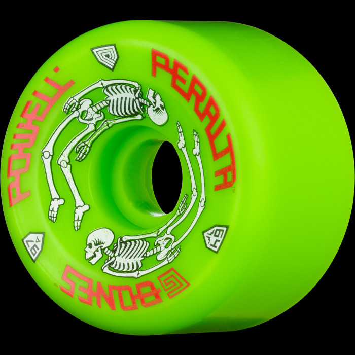 Powell Peralta G-Bones Skateboard Wheels 64mm 97a - Green (4 pack