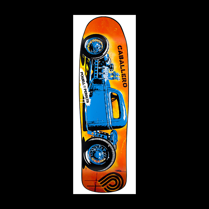 Powell Peralta Steve Caballero Blue Hot Rod Skateboard Deck - 9.16
