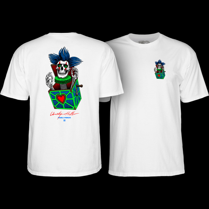 Powell Peralta Chris Hiett Skull T-Shirt White - Powell-Peralta®