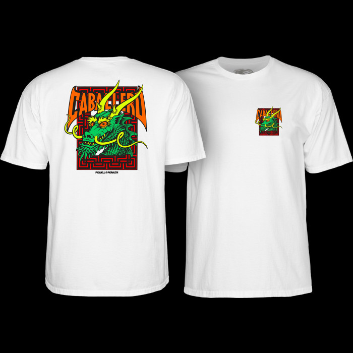 Powell Peralta Steve Caballero Street Dragon T-shirt - White