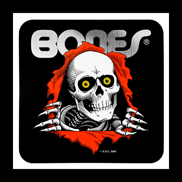POWELL BONES ステッカー 1983年製 Powell Peralta Bones Ripper Clear Skateboard Sticker - 5