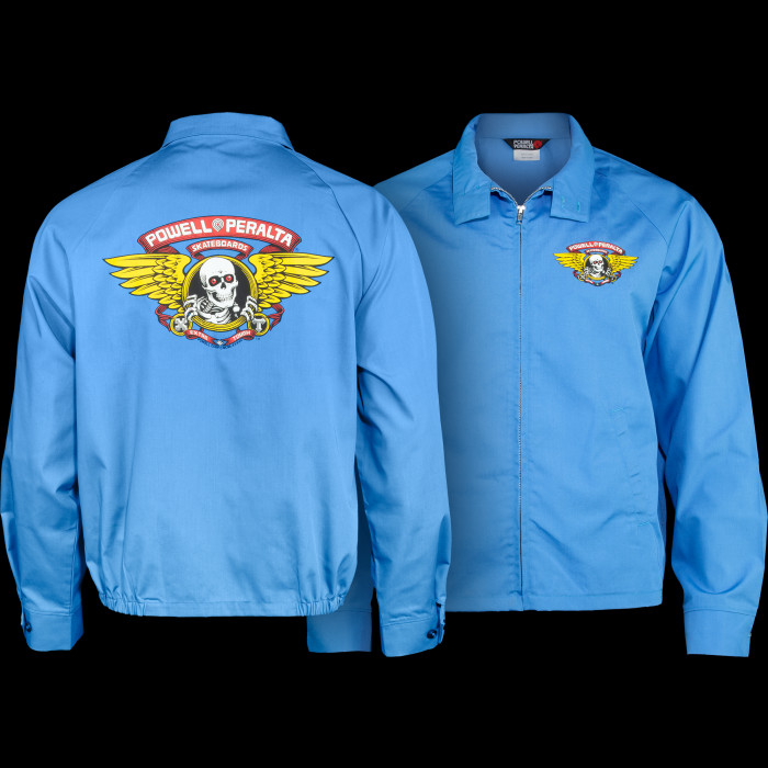 ジャケット・アウター 80's POWELL BONES RIPPER SWINGTOP Powell Peralta Winged Ripper Jacket Postal Blue - Powell