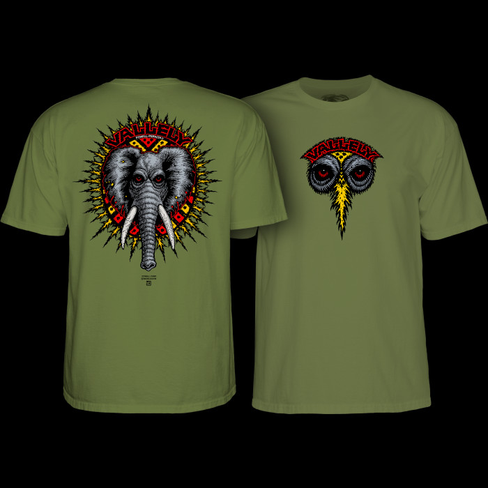 Powell Peralta Mike Vallely Elephant T-Shirt Military Green