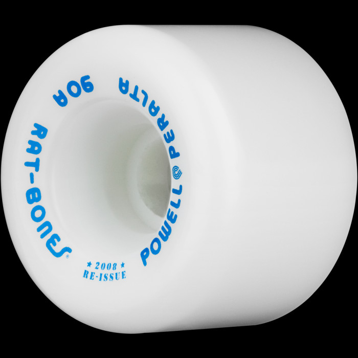 パウエル　ボンズ Powell Peralta Rat Bones Skateboard Wheels 60mm 90a - White (4