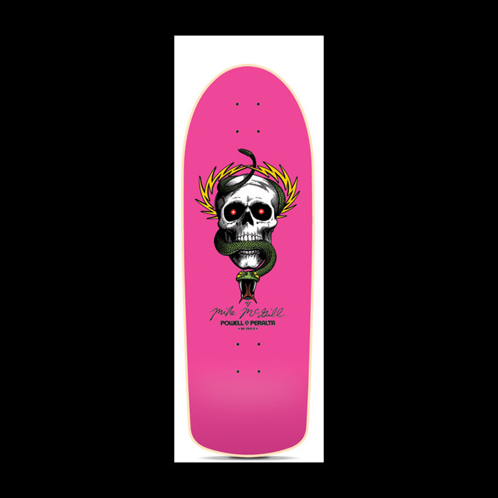 Powell Peralta Mike McGill Skull & Snake Skateboard Deck Pink - 10