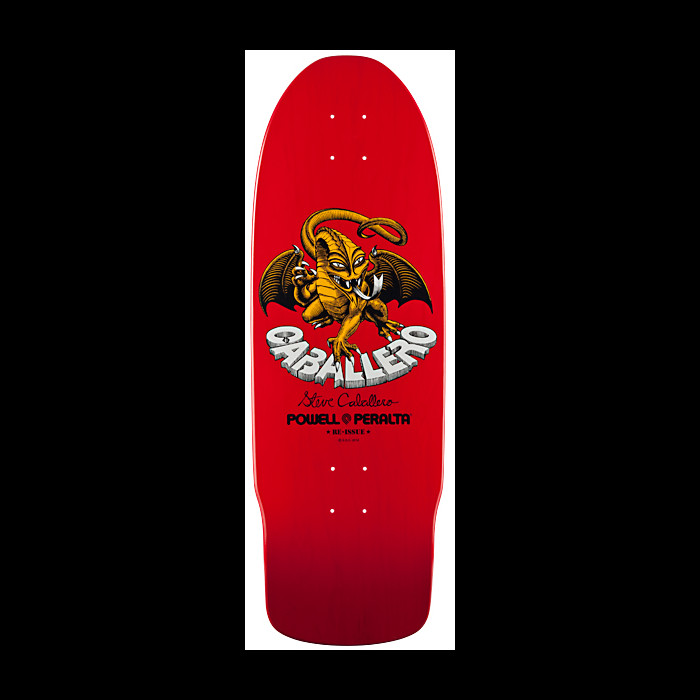 Powell Peralta Caballero Dragon II Skateboard Deck Red - 10 x