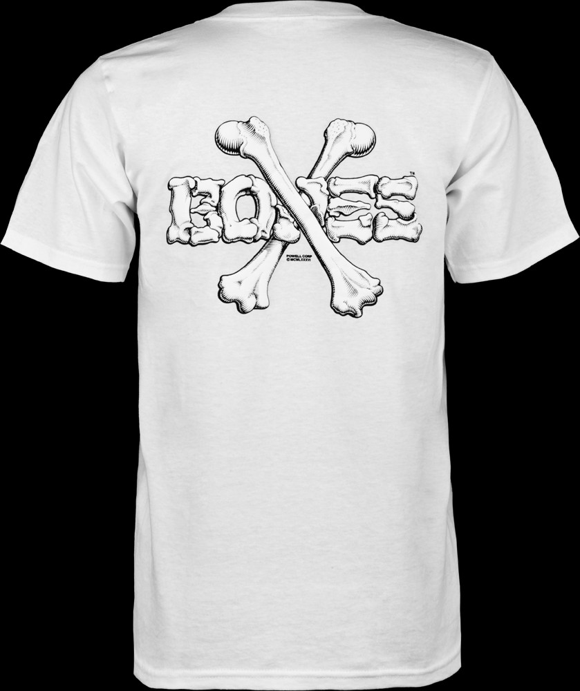 Powell Peralta Cross Bones T-shirt - White - Powell-Peralta®