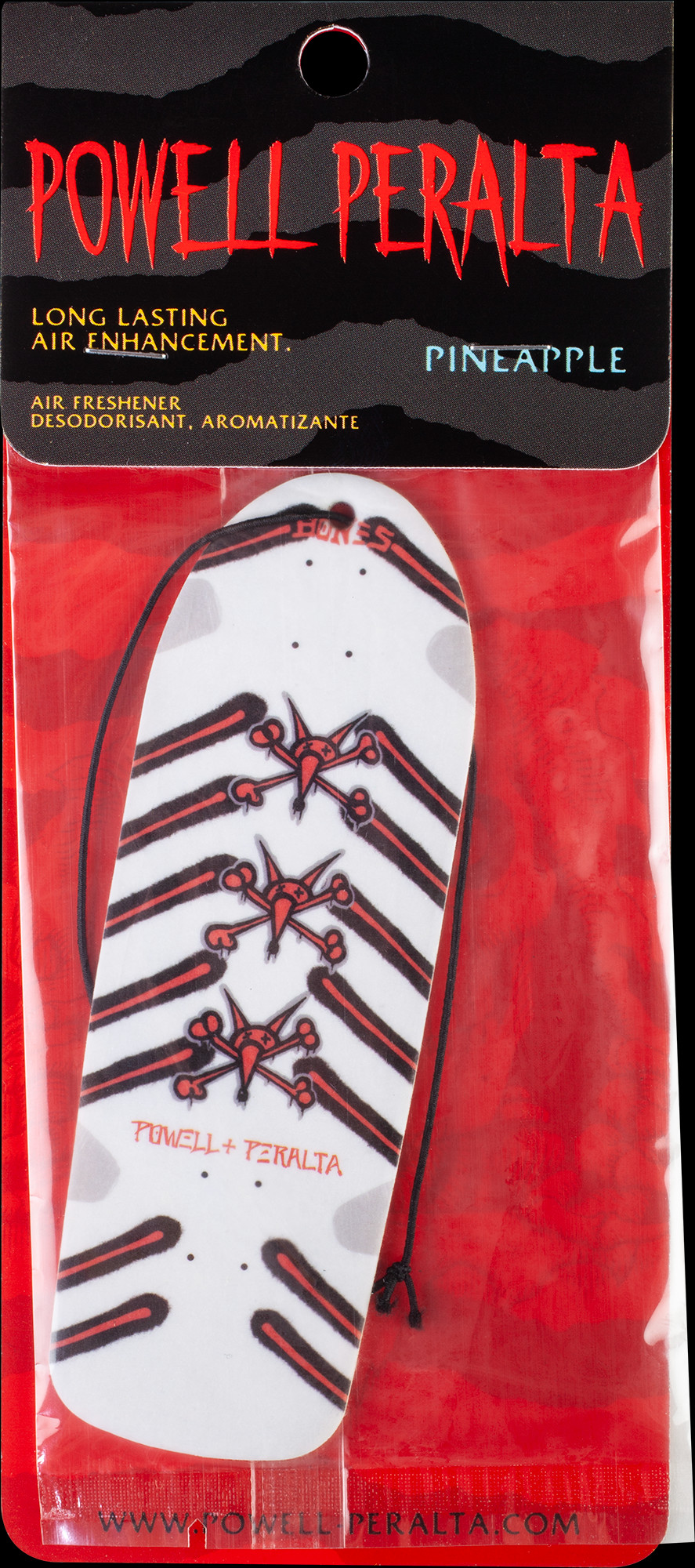 Powell Peralta Rat Bones White Air Freshener - Pineapple Scent